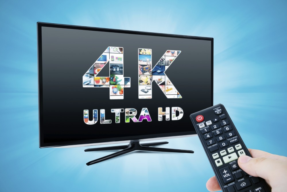 TV ultra HD. 4K television resolution technology