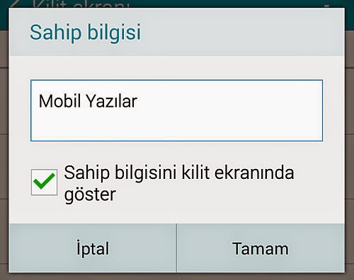 sahip bilgisi