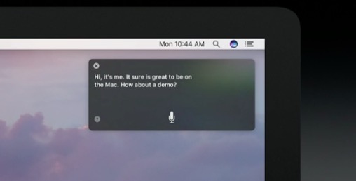 macos sierra siri