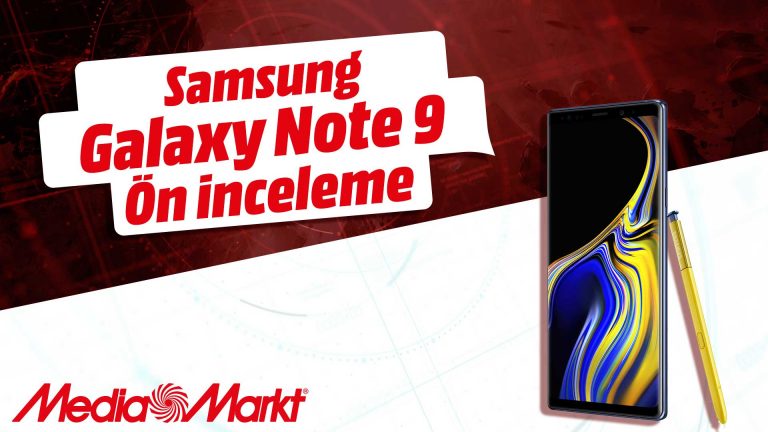 Samsung Galaxy Note 9 ön inceleme