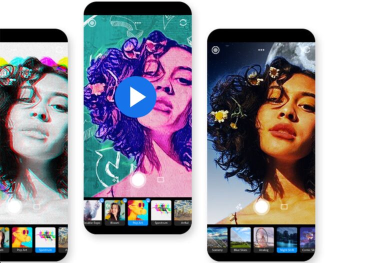 Birçok filtre sunan Photoshop Camera uygulaması yayınlandı
