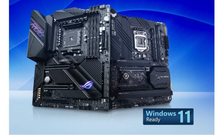 ASUS, Windows 11’i destekleyen anakart modellerini açıkladı