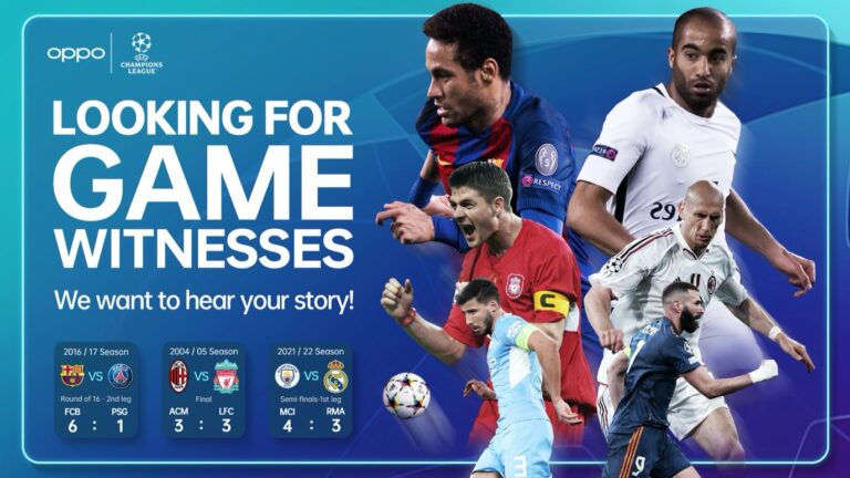 OPPO, UEFA Şampiyonlar Ligi’nin en ilham veren 3 maçını seçti