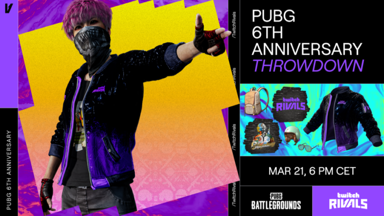 Twitch Rivals: PUBG 6. Yıl Dönümü Kapışması 21 Mart’ta!