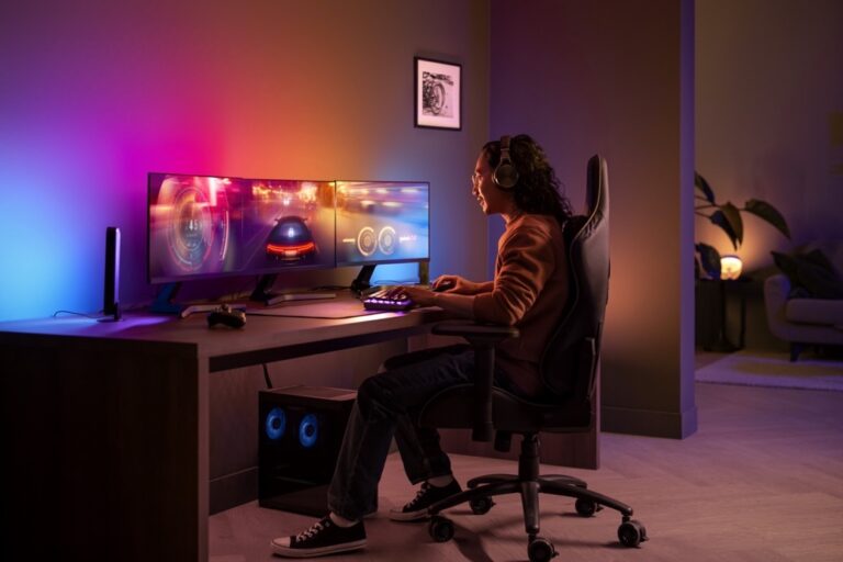Oyunun renkleriyle ışıkları senkronize etmek Philips Hue ile mümkün